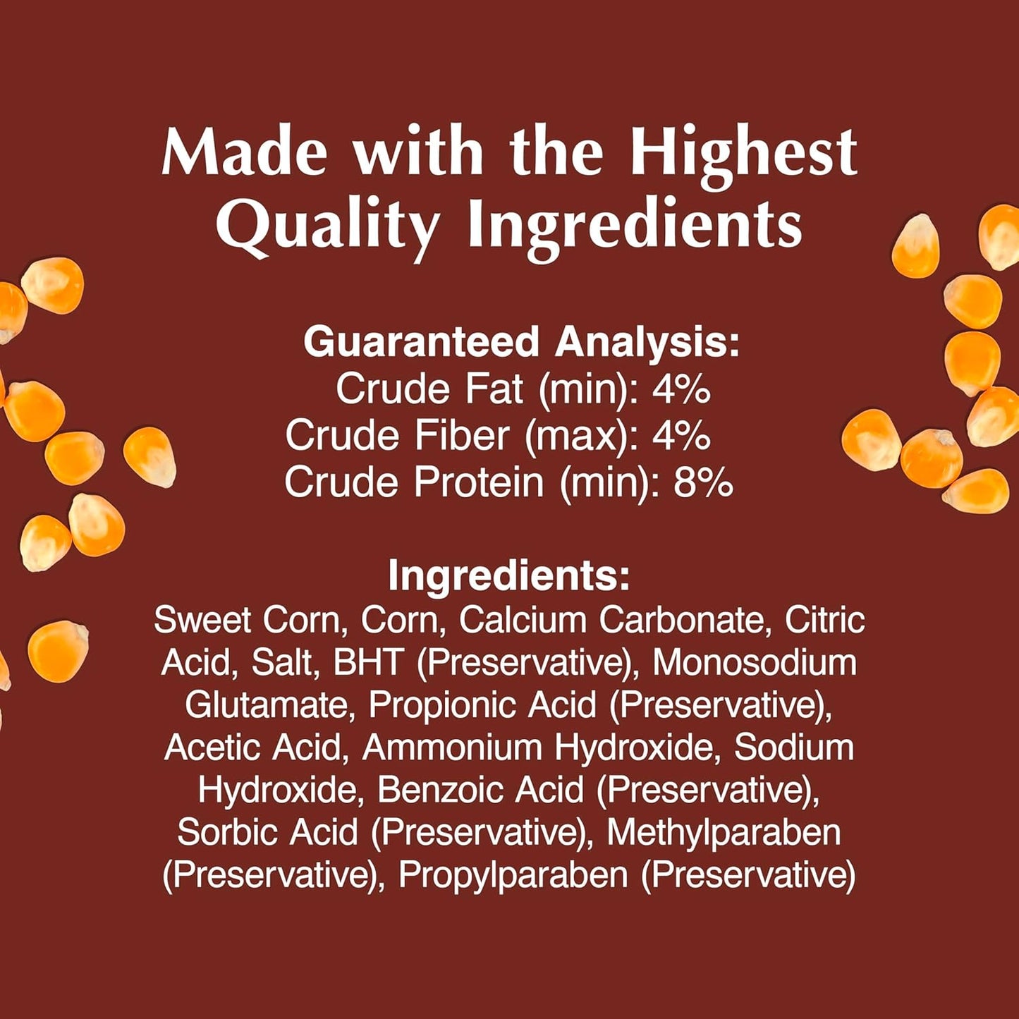 C&S Sweet Corn Squirrelog, 6-Pack Refill