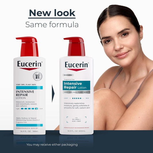 Eucerin Intensive Repair Body Lotion for Dry Skin with Alpha Hydroxy, 