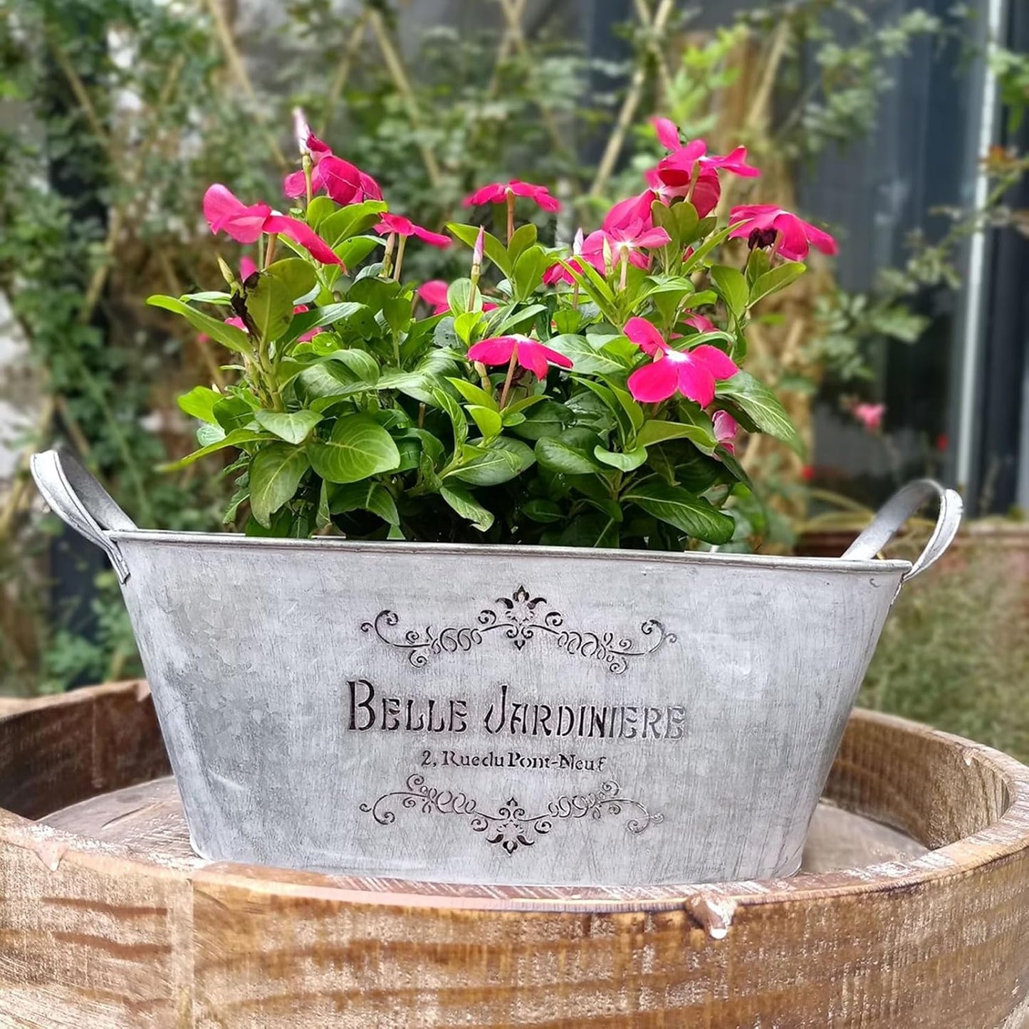 Metal Vases Farmhouse French Flower Bucket Vases For Cut Flowers For H