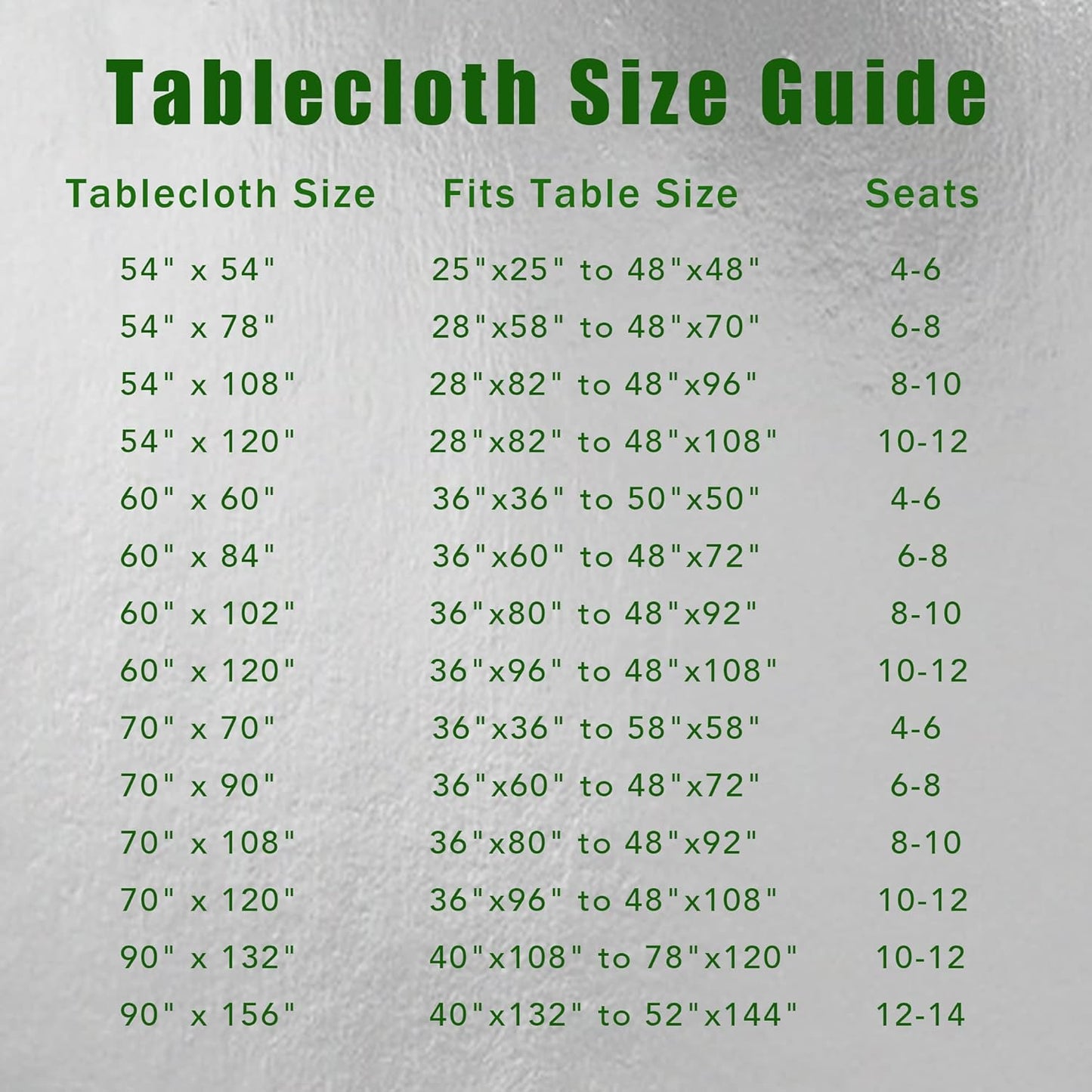 sancua Rectangle Tablecloth - 60 x 84 Inch - Stain and Wrinkle Resista