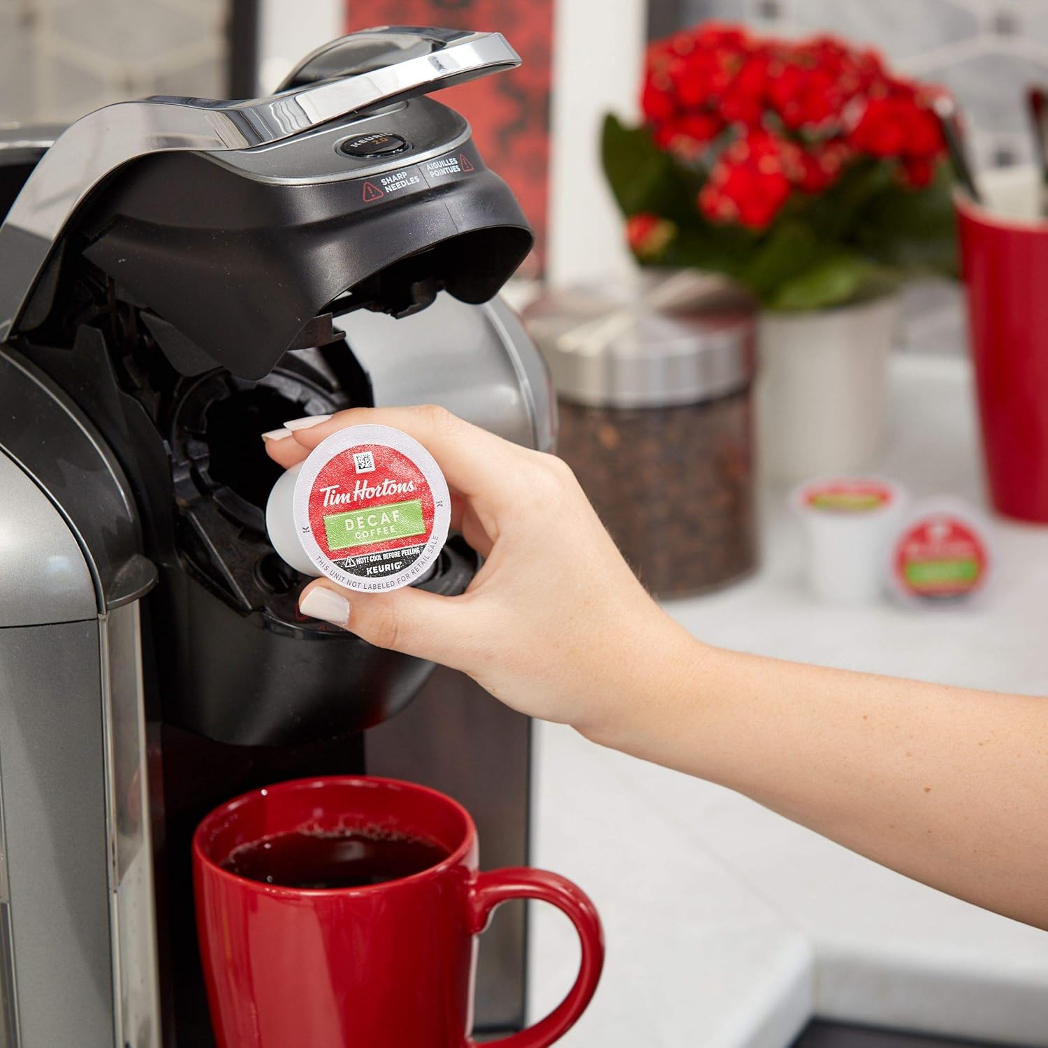 Tim Hortons Original Blend, Medium Roast Coffee, Single-Serve K-Cup Po
