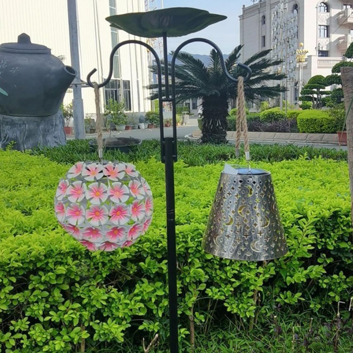 Multifunctional Bird Feeders Station for Bath Tray Stake for Birdwatching Garden Bird Bath Feeders Metal Stake