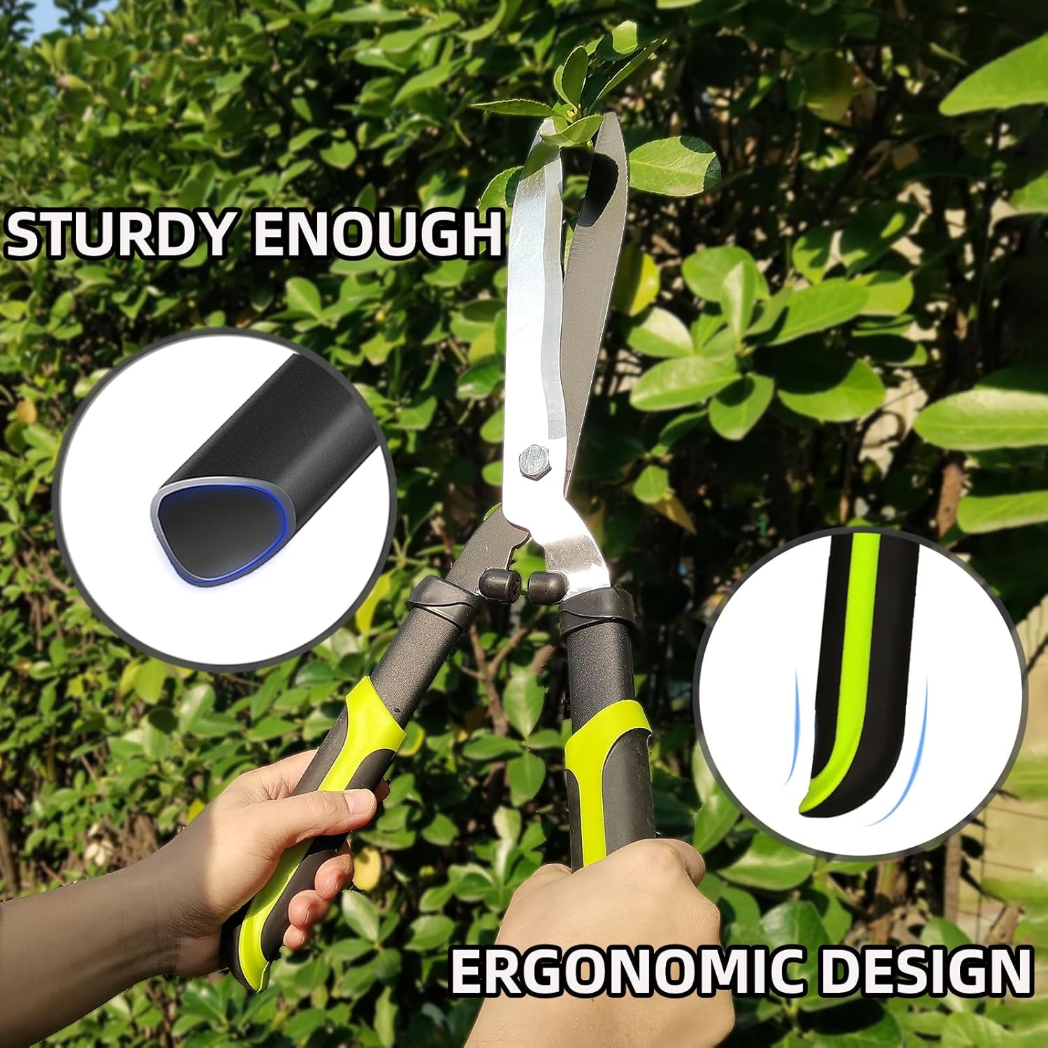Hedge Clippers Shears Hedge Shears for Trimming Borders, Garden Tools 