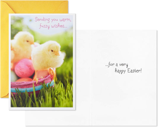 Hallmark Easter Cards Assortment, Fuzzy Wishes (8 Cards with Envelopes)