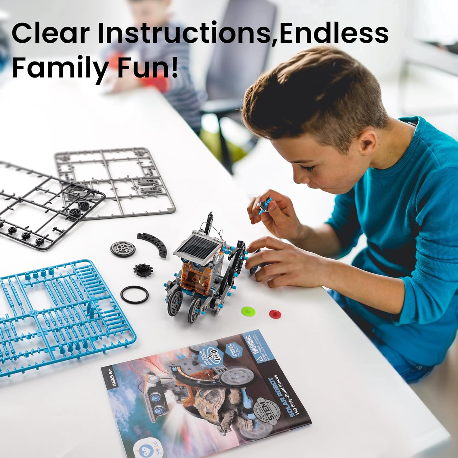 Sillbird 12-in-1 Solar Robot Building Kit STEM Gift for Boys Aged 8-13