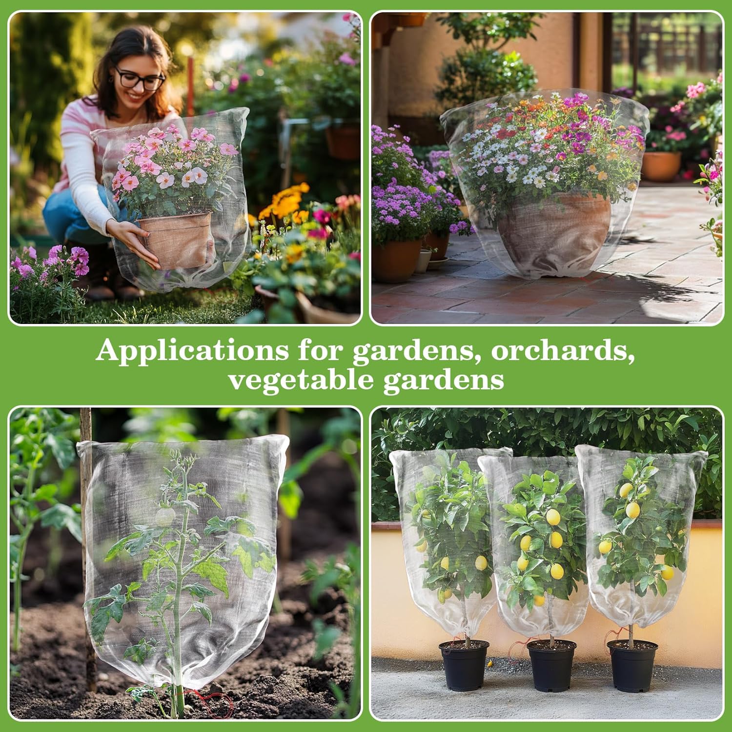 Sukh Bird Netting for Garden - 3.5 x 4.6 FT Garden Netting Pest Barrie