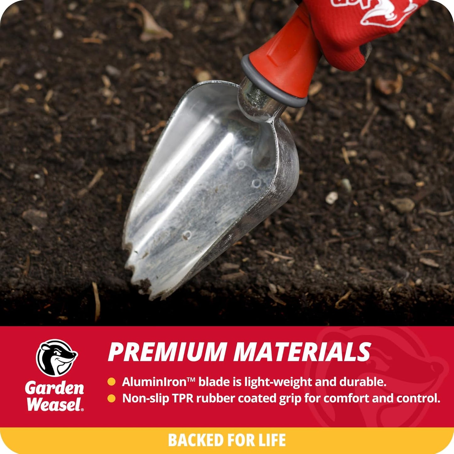 Garden Weasel Potting Scoop - Oversized | Dig and Transport | Planting