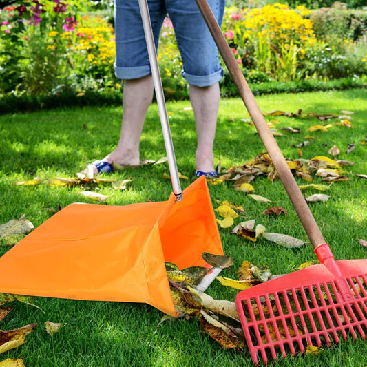 Windproof Garbage Bag with Dustpan and Trash Grabber Tool 33.07X20.07X12.20 Inch Outdoor Cleaning Pickup for Garden and Home
