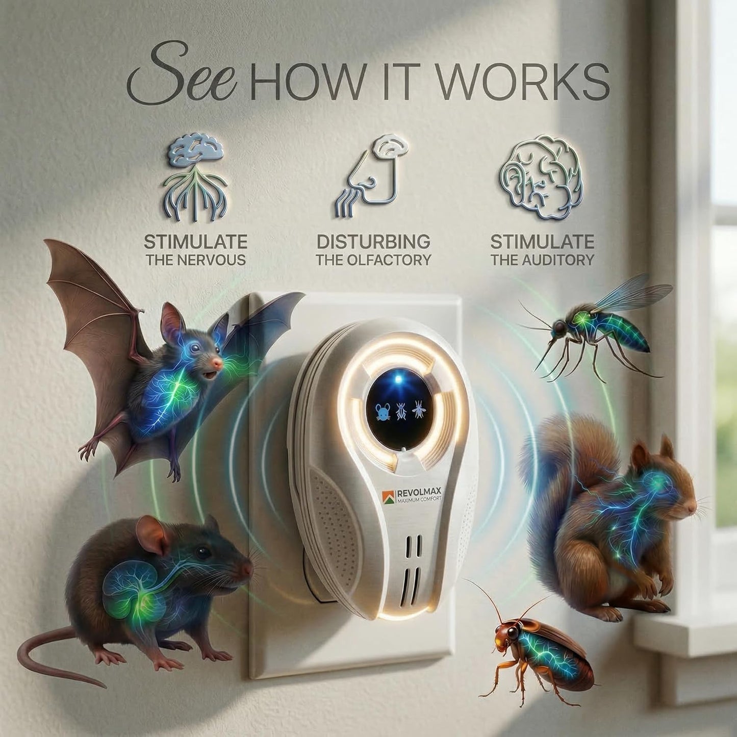 ZRM-27, Ultrasonic Pest Control Repeller - Electronic & Ultrasound, In