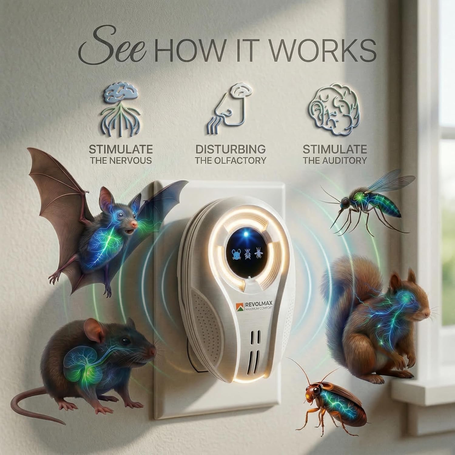 ZRM-27, Ultrasonic Pest Control Repeller - Electronic & Ultrasound, In