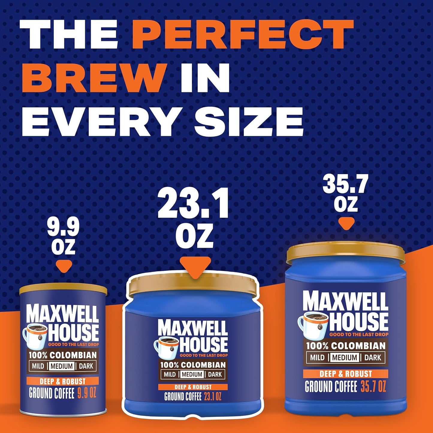 Maxwell House 23.1oz Ground Coffee Medium 100% Colombian Roast