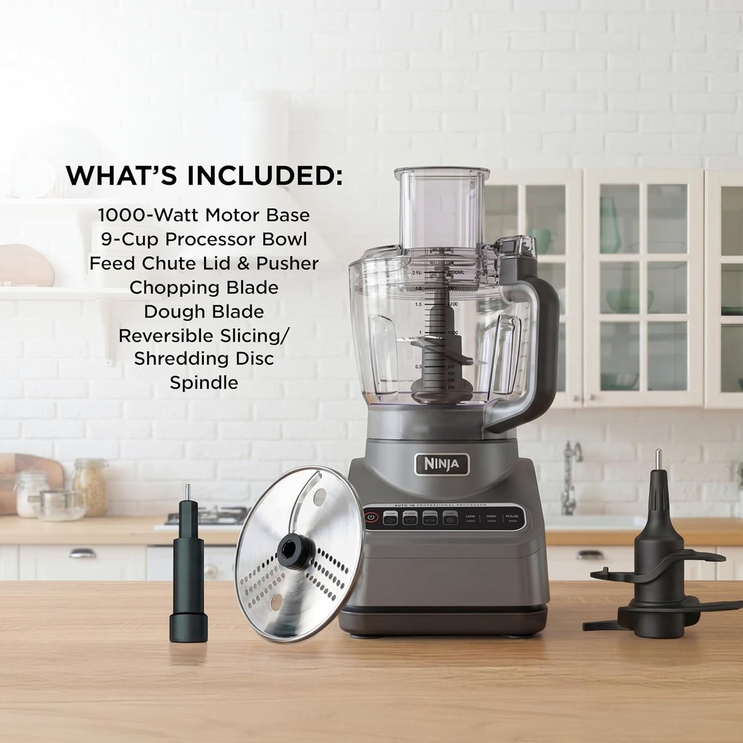 Ninja Food Processor, Professional Plus, 1000 Peak Watts, 4 Functions 