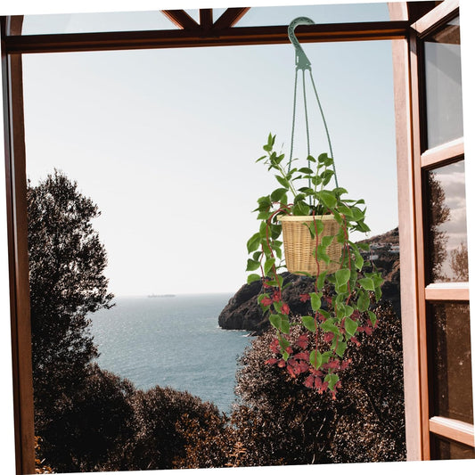 Hanging Basket Hooks 5-Pack Durable Plastic Plant Pot Hangers for Garden Balcony Indoor Outdoor Use