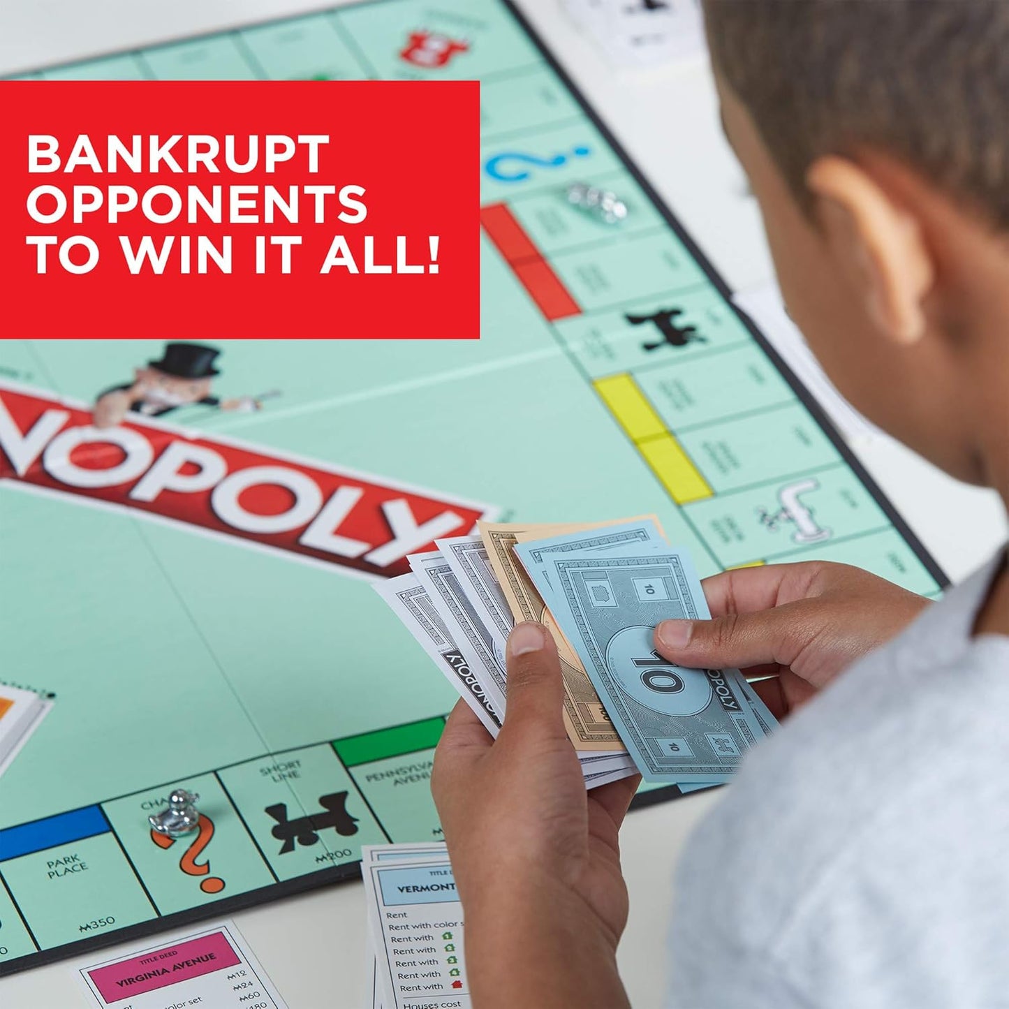 Monopoly Game, Family Board Games for 2 to 6 Players & Kids Ages 8 and