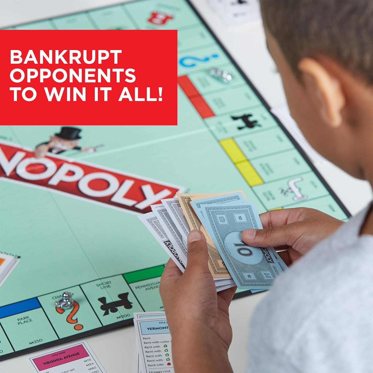 Monopoly Game, Family Board Games for 2 to 6 Players & Kids Ages 8 and