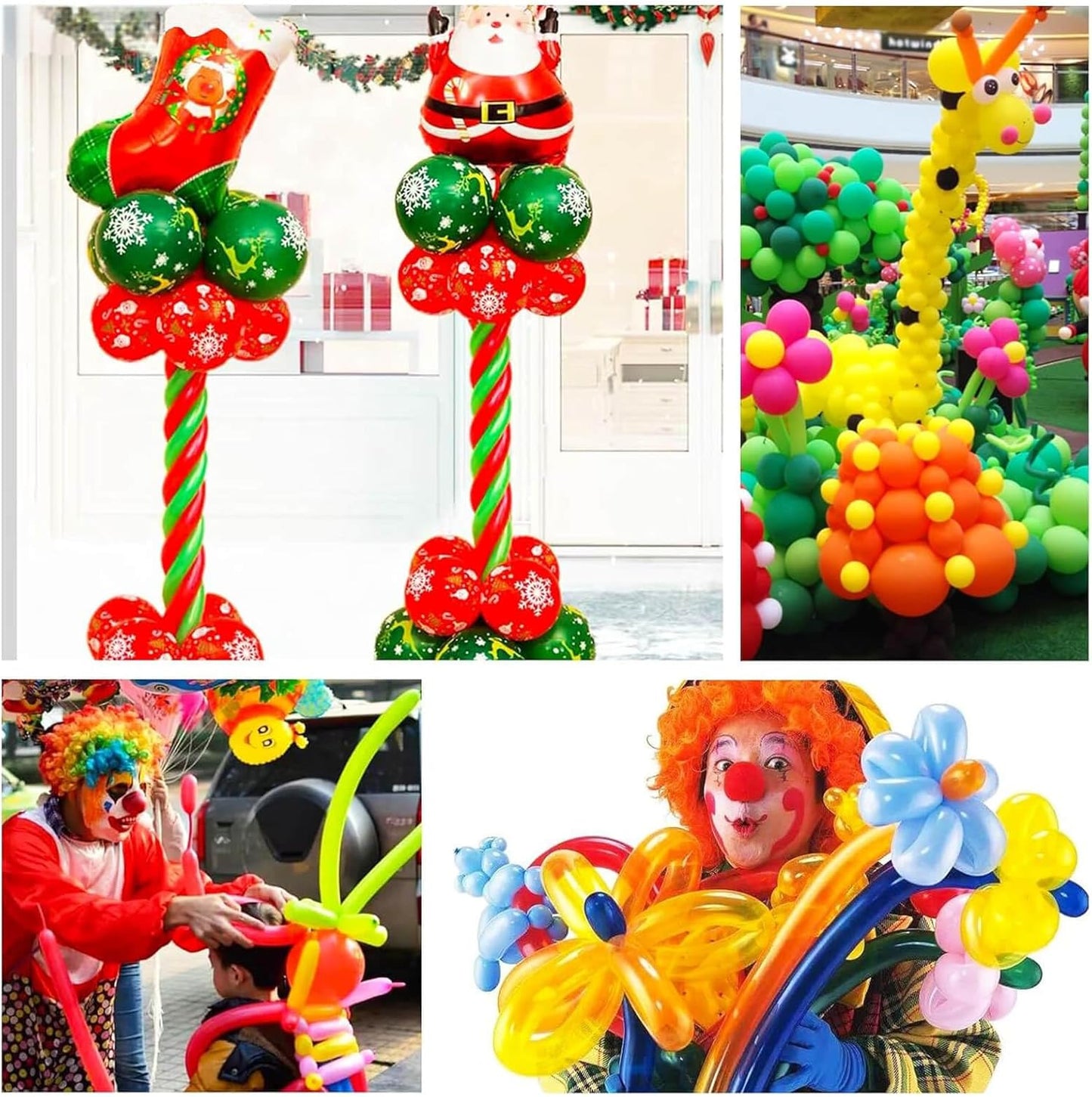 ASIYUHY 260 long balloons 100 Pack Twisting Animal Balloons Assorted Color Thickening Latex Modeling Long Magic Balloons for Animal Shape Birthday Weddings Christmas Party Decoration