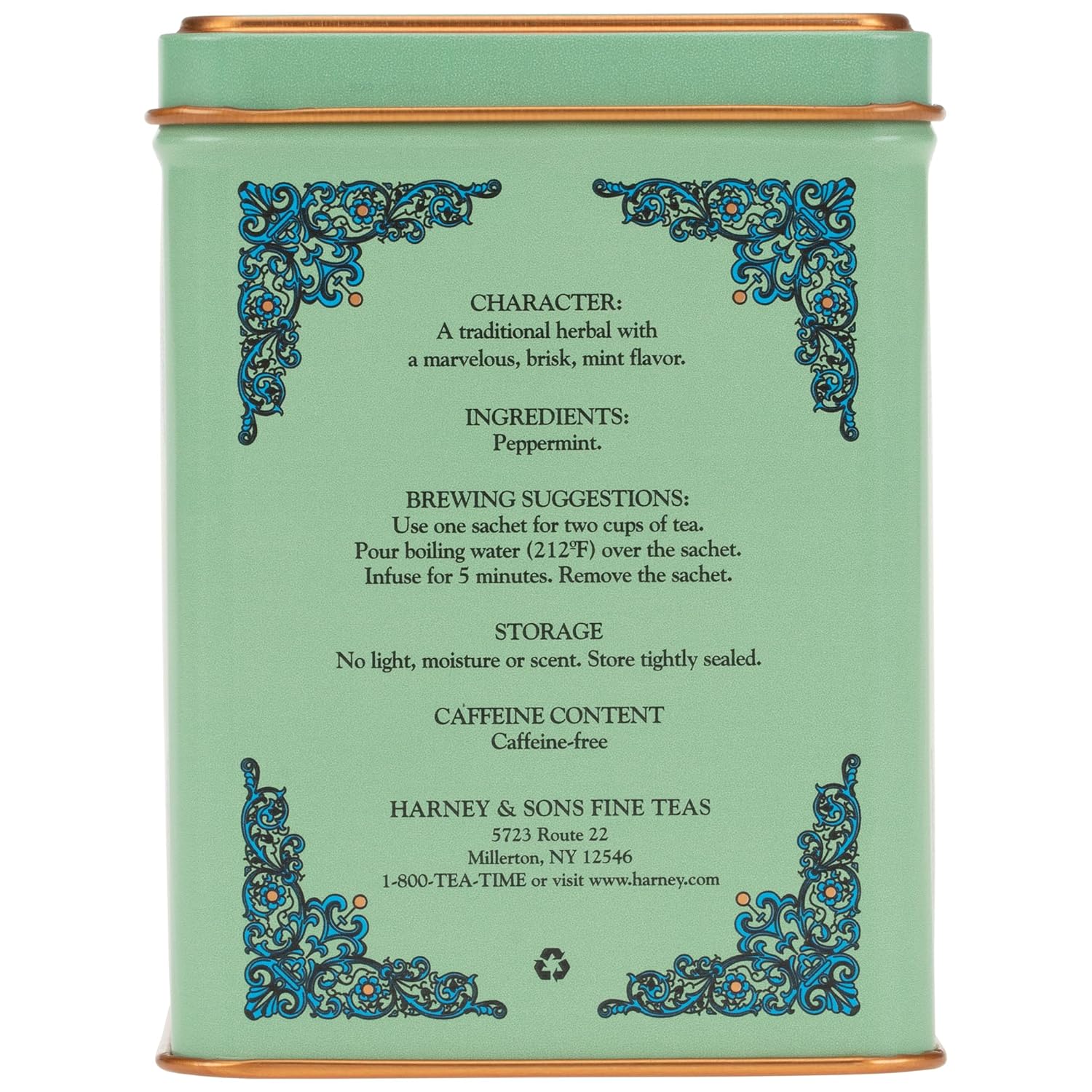 Harney & Sons Peppermint Herbal Tin, 20 Count