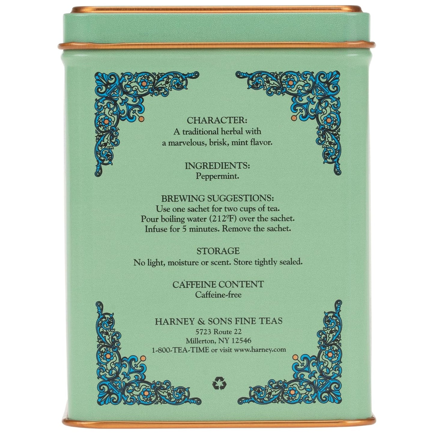 Harney & Sons Peppermint Herbal Tin, 20 Count