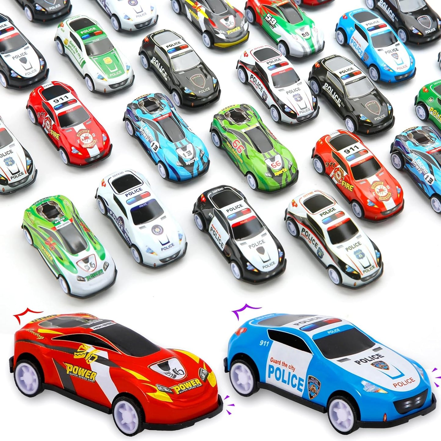 28 pcs Pull Back Cars Toys for Kids, Party Favors Treasure Box for Classroom Prizes Mini Vehicles Race Cars Toys Bulk Xmas Gifts Pinata Goodie Bag Stocking Stuffers for Boys Girls Toddlers