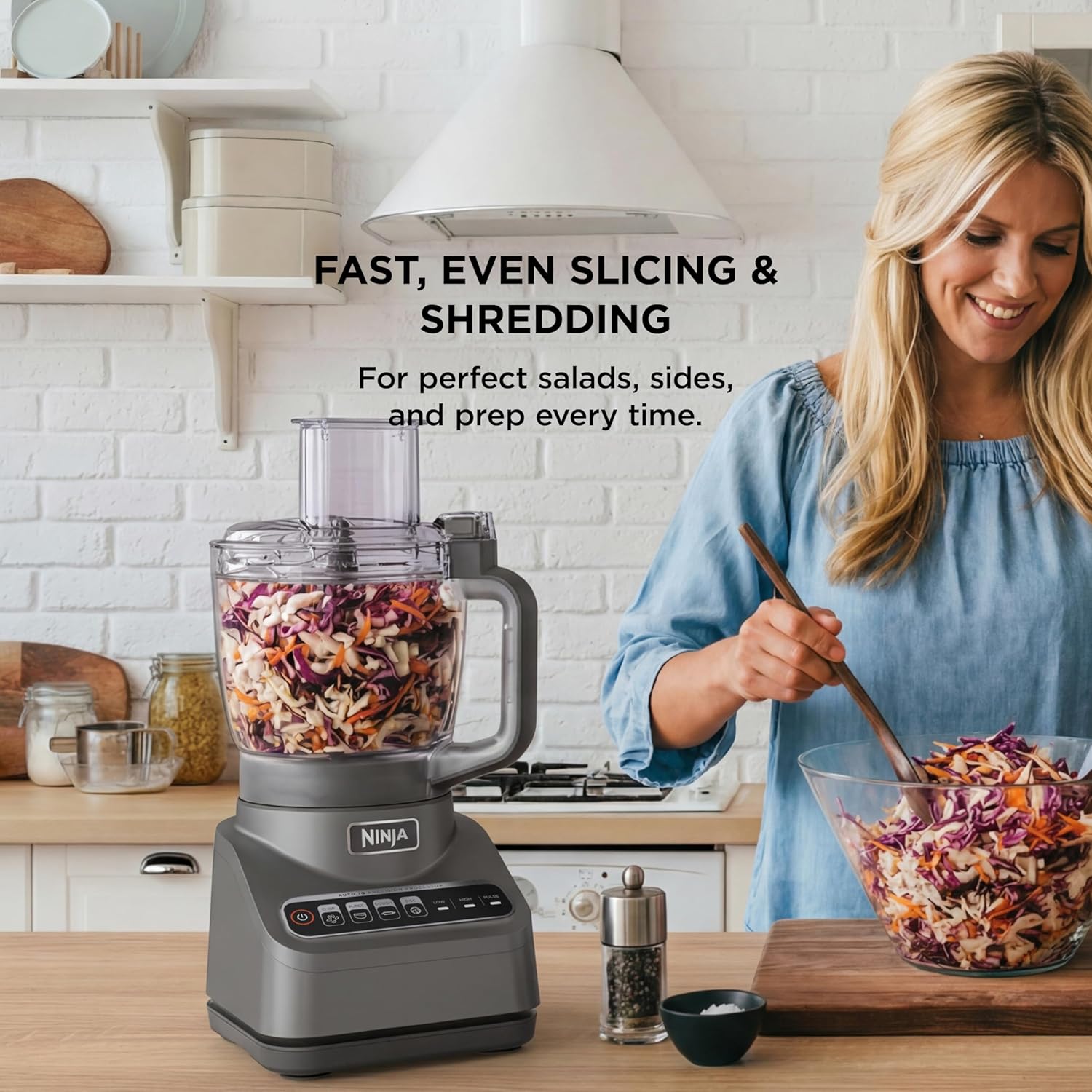 Ninja Food Processor, Professional Plus, 1000 Peak Watts, 4 Functions 