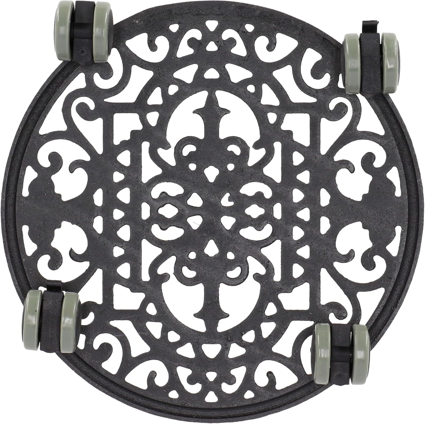 Esschert Design Plant Trolley - Cast Iron Round