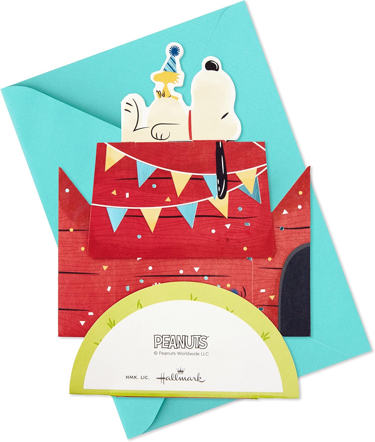 Hallmark Paper Wonder Peanuts Pop Up Birthday Card (Snoopy Dog House)