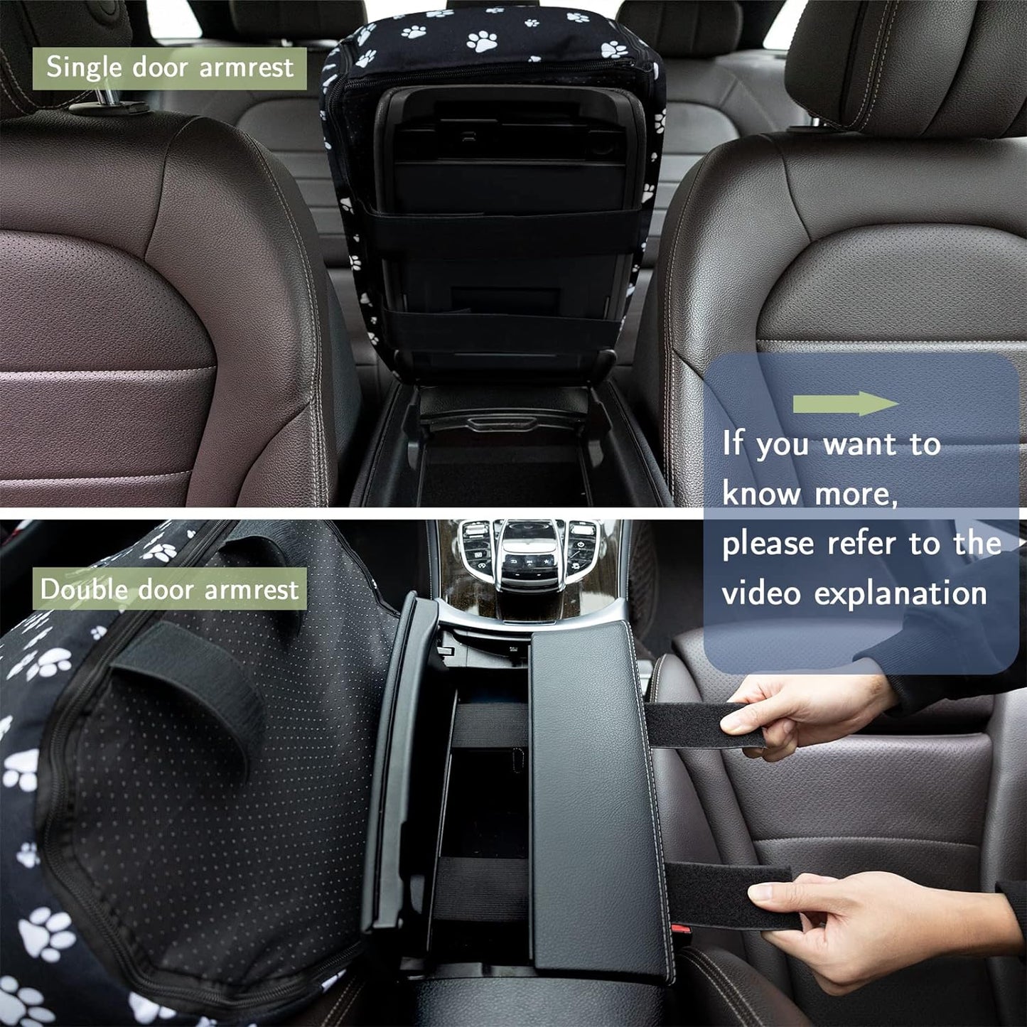 Cullaby Center Console Dog Car Seat Safe Travel for Small Dogs Under 1