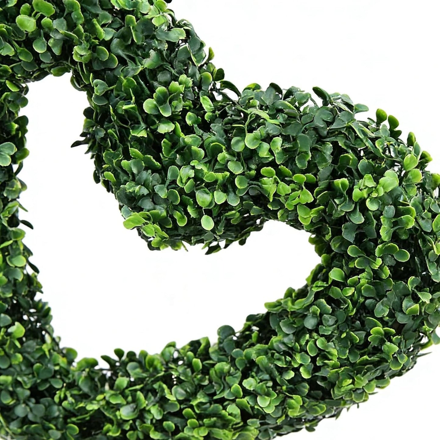 Outdoor Topiary - 25.5in Valentines Plant with Stake, Heart Shaped Decorative Greenery for Planter Pot Potted Courtyard, Porch Wedding Farmhouse Backyard Display, Seasonal Landscape Ornament