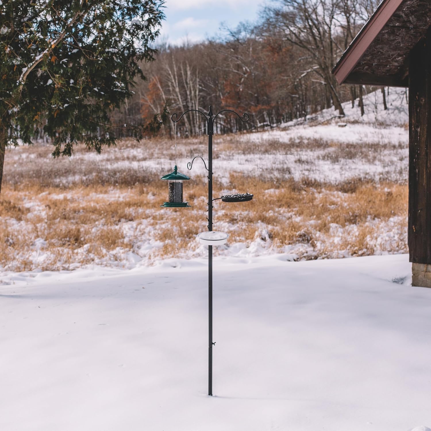 Backyard Expressions Bird Feeding Station Kit - 75" Bird Feeder Pole w