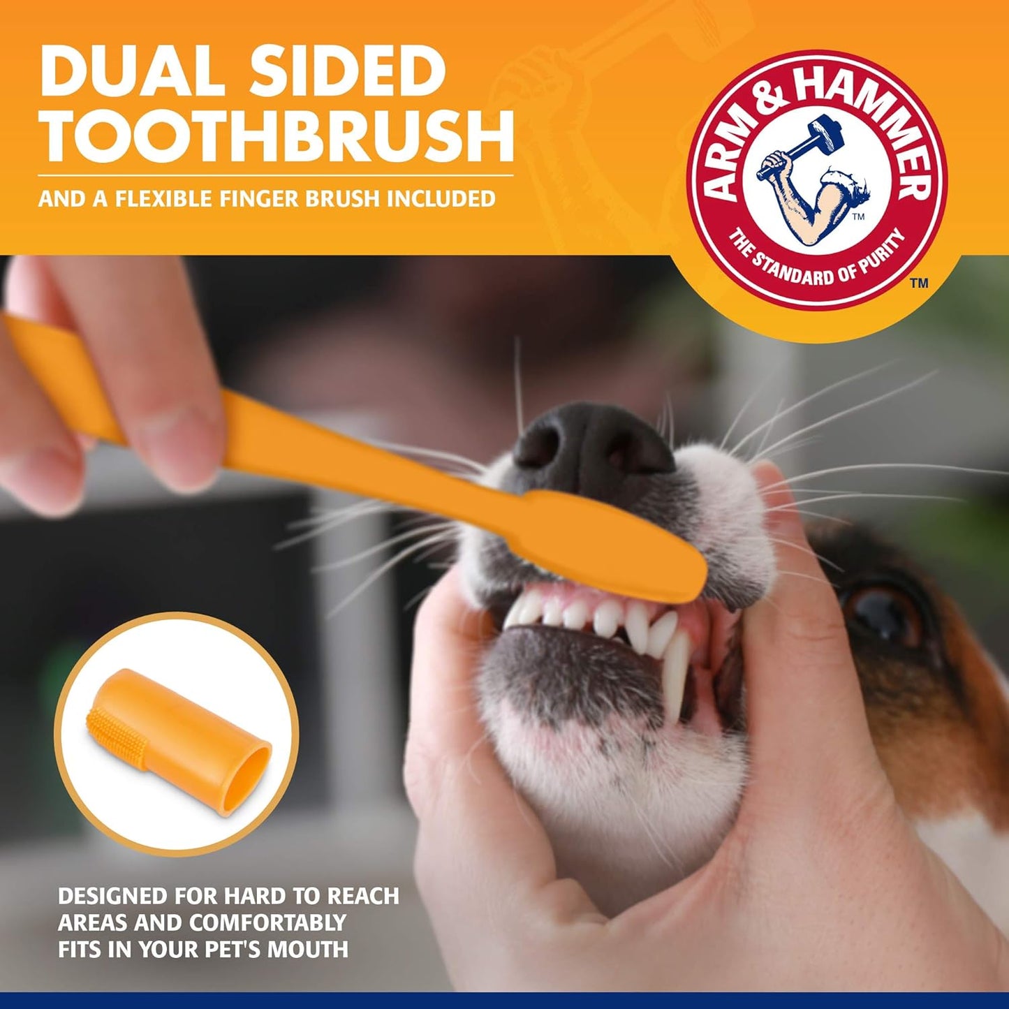 Arm & Hammer for Pets Tartar Control Dog Dental Kit, Enzymatic Toothpa