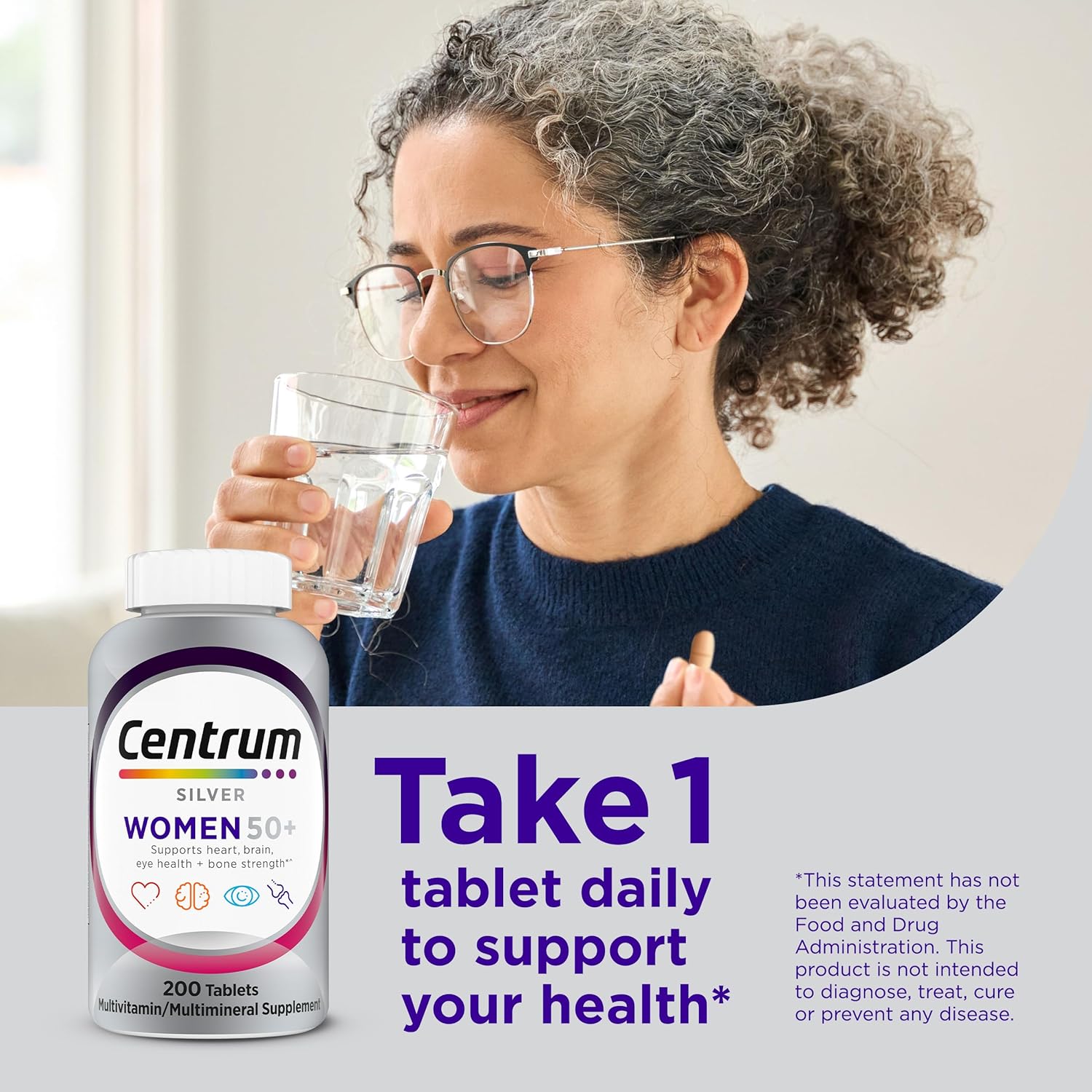 Centrum Silver Women's Multivitamin for Women 50 Plus, Multivitamin/Mu