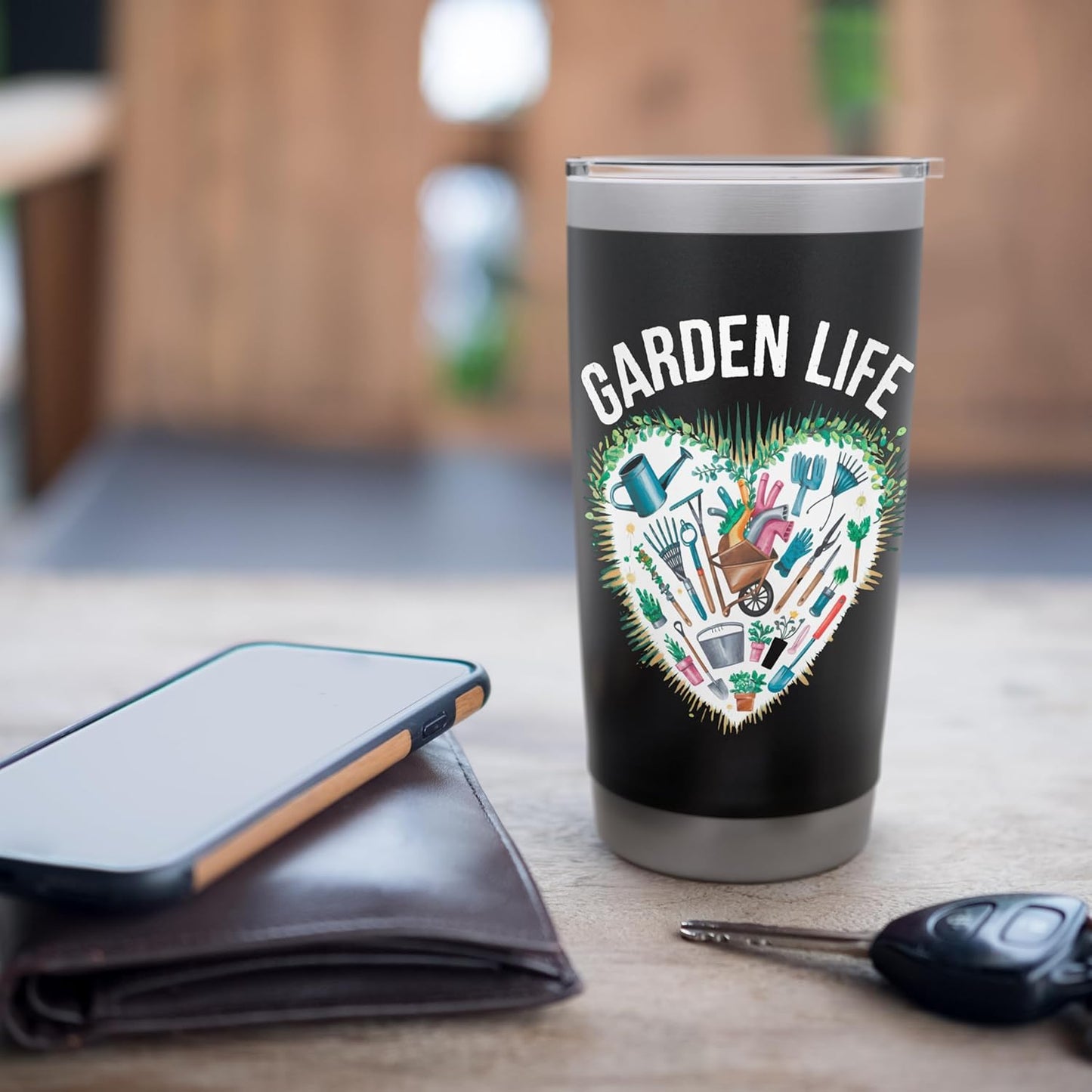 Garden Life Tools and Plants Lovers Stainless Steel Insulated Tumbler