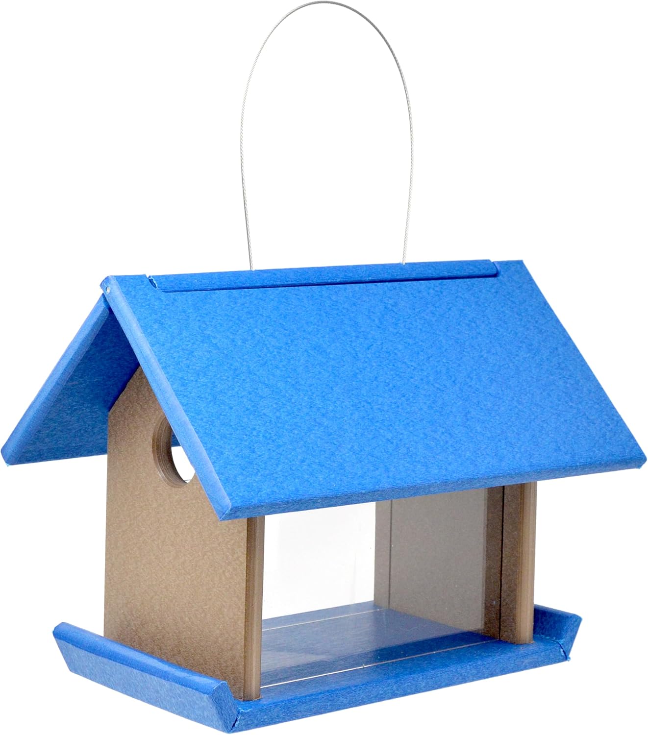 Songbird Essentials Mealworm Feeder Blue/Grey