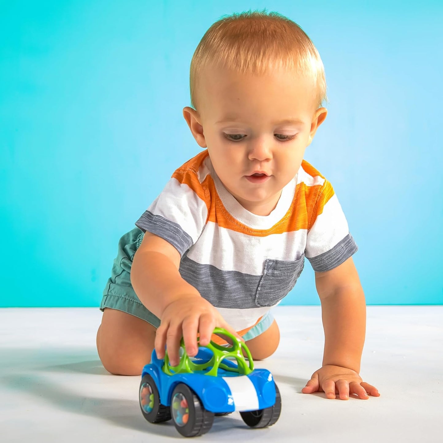 Bright Starts Oball Easy Grasp Rattle & Roll Toy Sports Car BPA-Free I