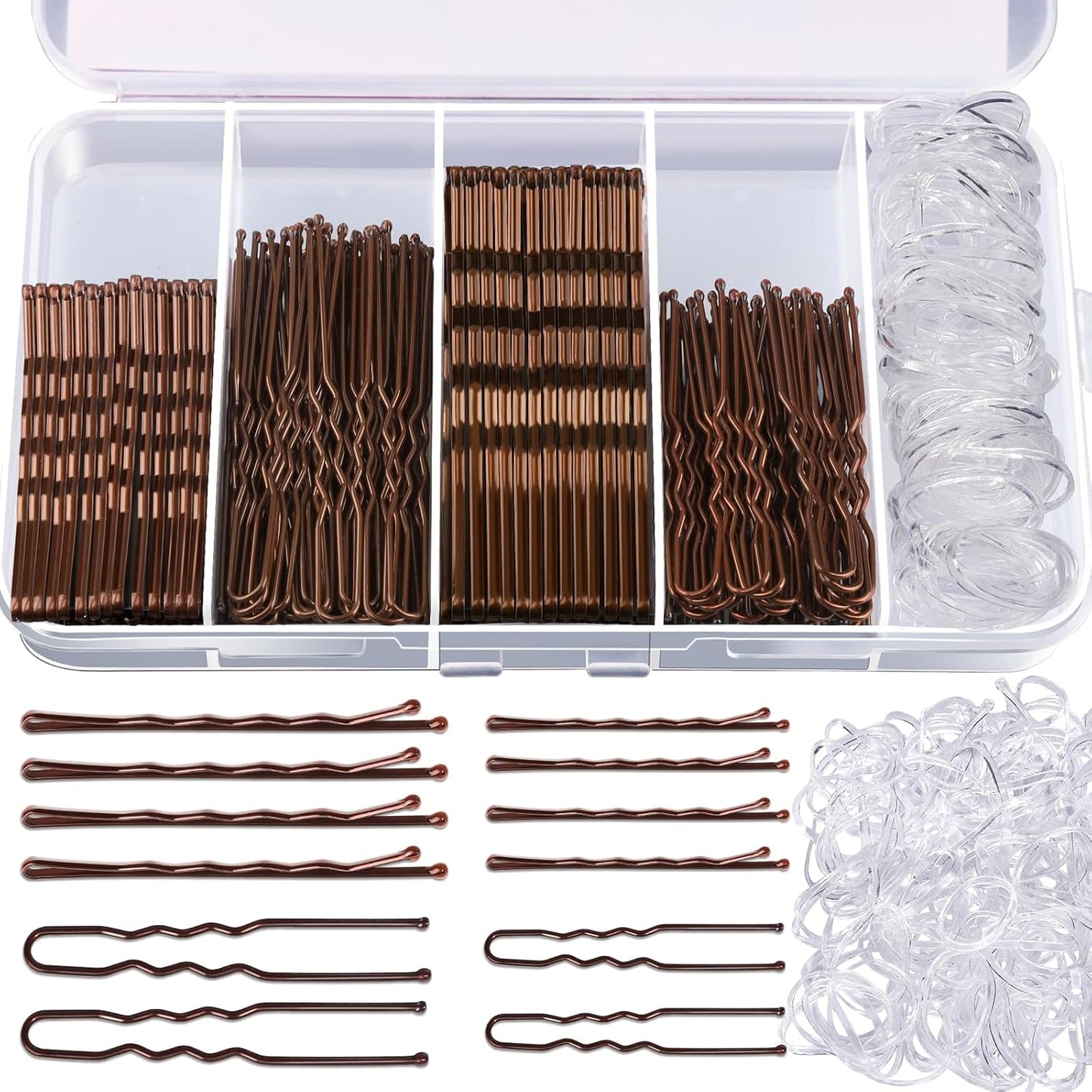 Teenitor 300pcs Bobby Pins Hair Pins Kit, 100 Hair Pin for Women 100 B
