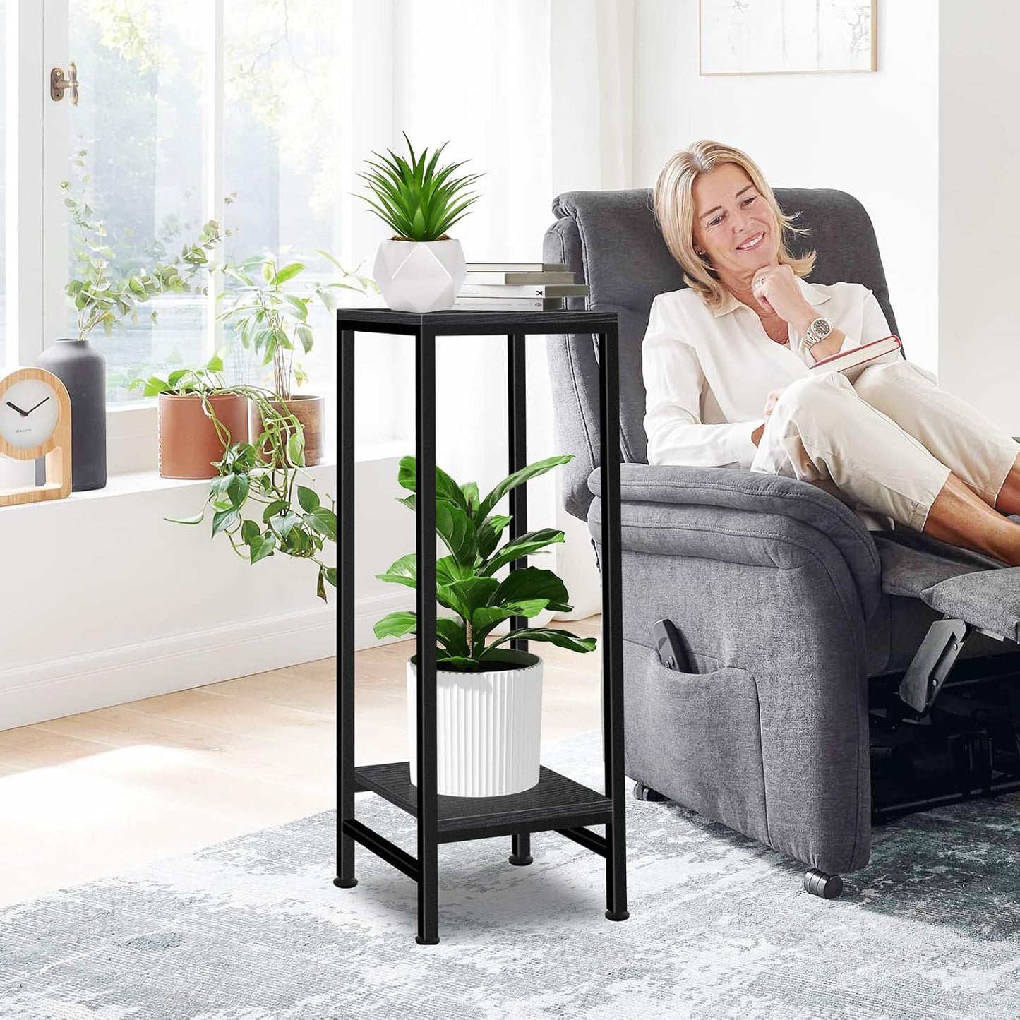 Plant Stand Indoor, Tall Plant stands for Indoor Outdoor Plants, 2 Tie
