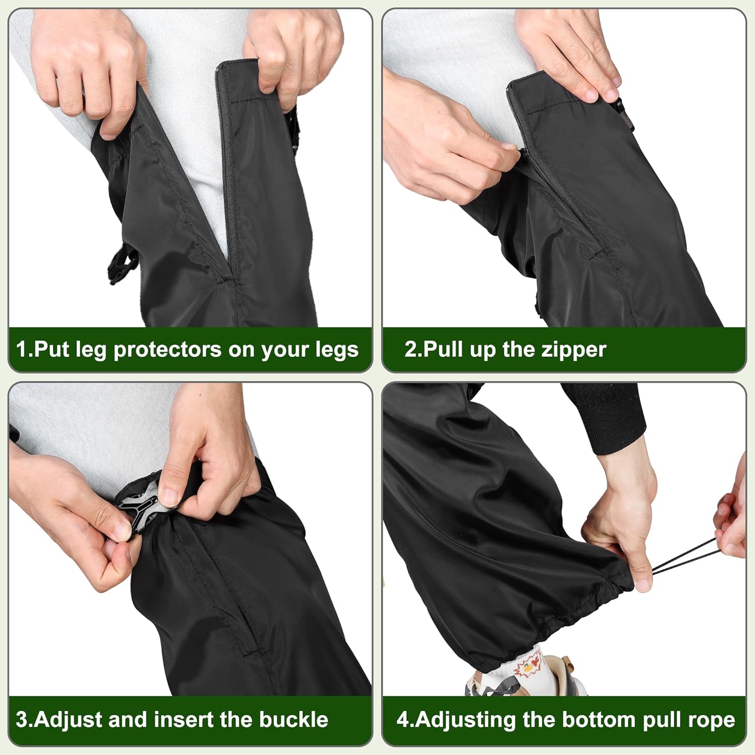Adnee 2 PCS Garden Trimming Leg Chaps-Weed Eating Leg Protectors-Lawn 