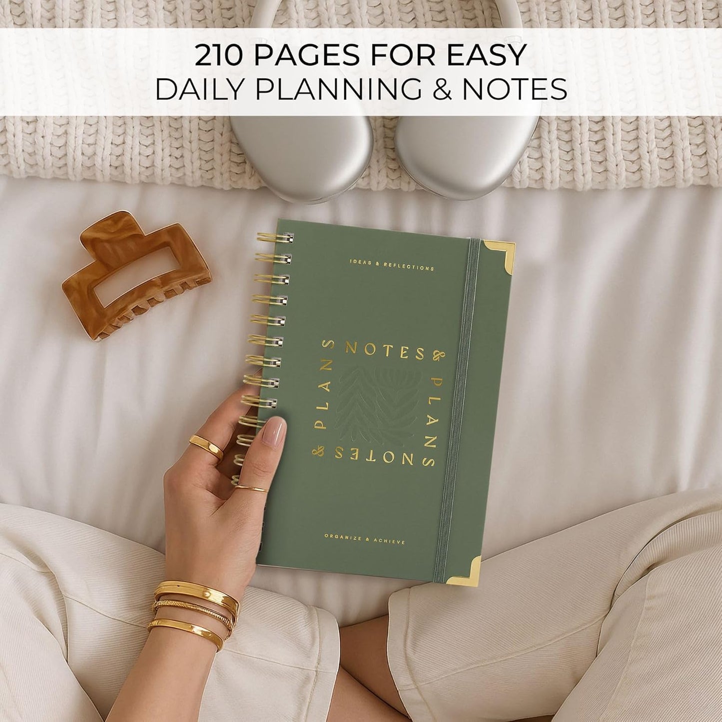 Aesthetic Daily Planner And Notebook With Hourly Schedule - Beautiful 