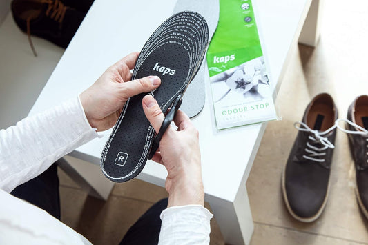 6 Pair Pack Anti Odour Shoe Insoles Set with Odor Eating Charcoal, Shoe Inserts, Kaps Odour Stop