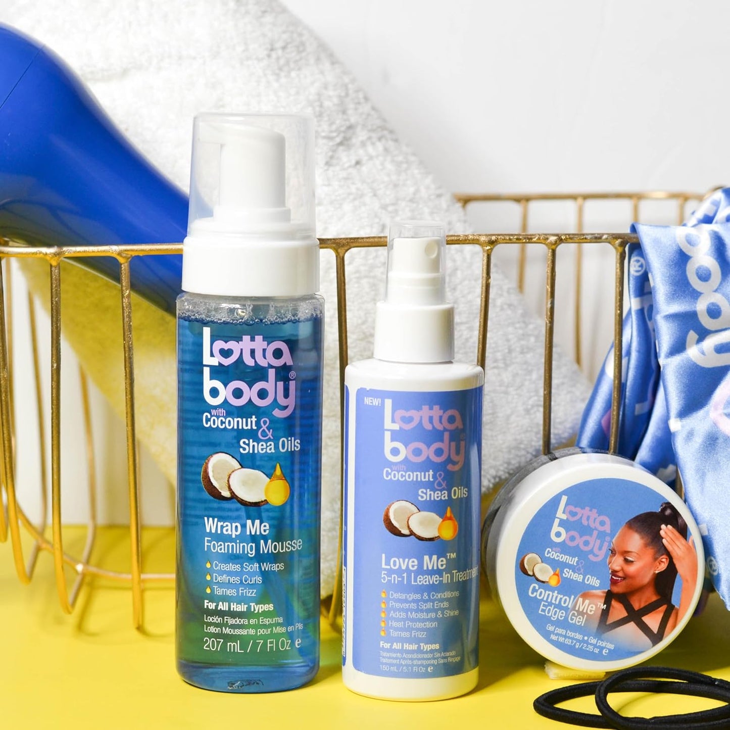 Lottabody Coconut Oil and Shea Wrap Me Foaming Curl Mousse , Creates S
