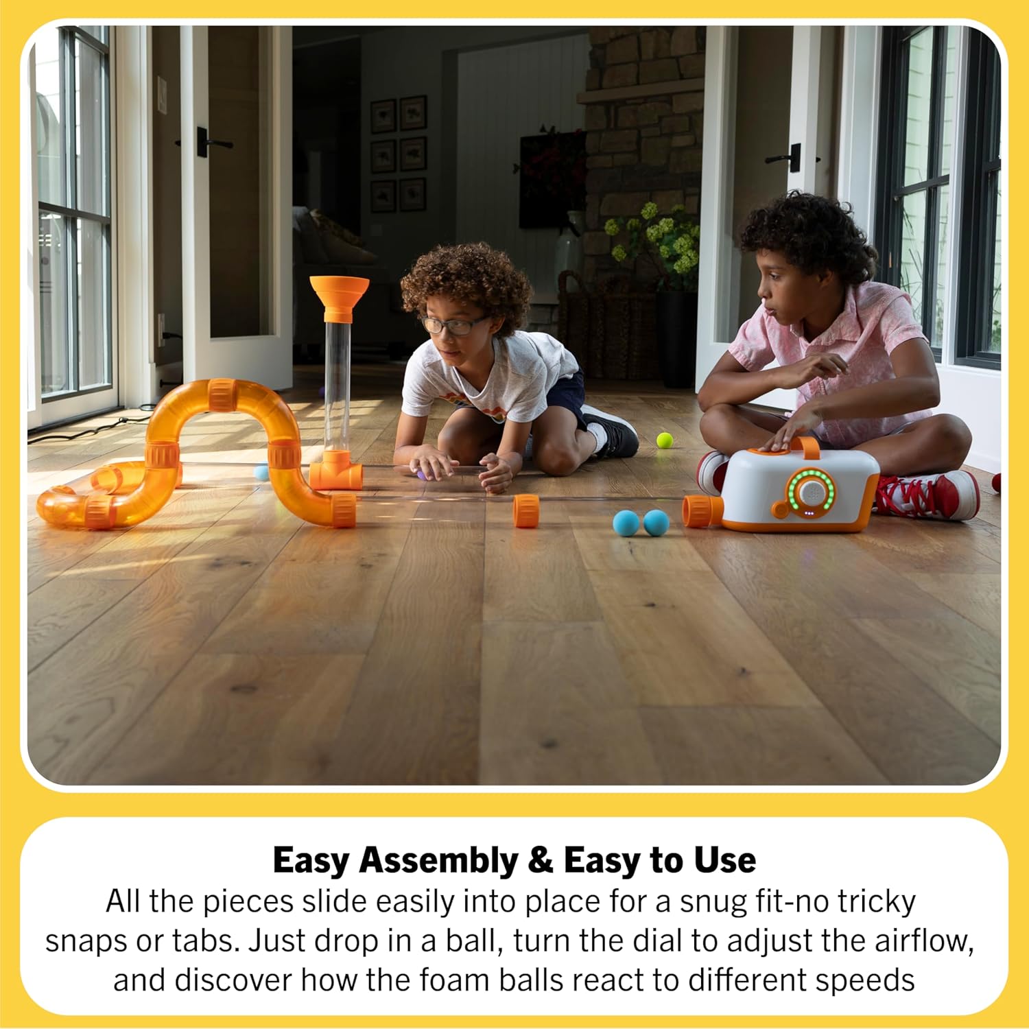 Fat Brain Toys The Original Air Toobz, Air-Powered STEM Building Toys 