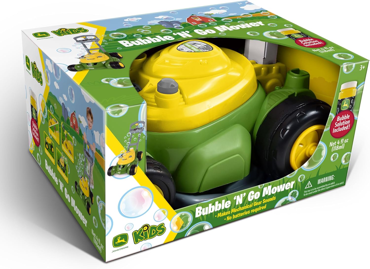 John Deere Bubble Lawn Mower for Toddlers, Bubble Blowing Machines, In