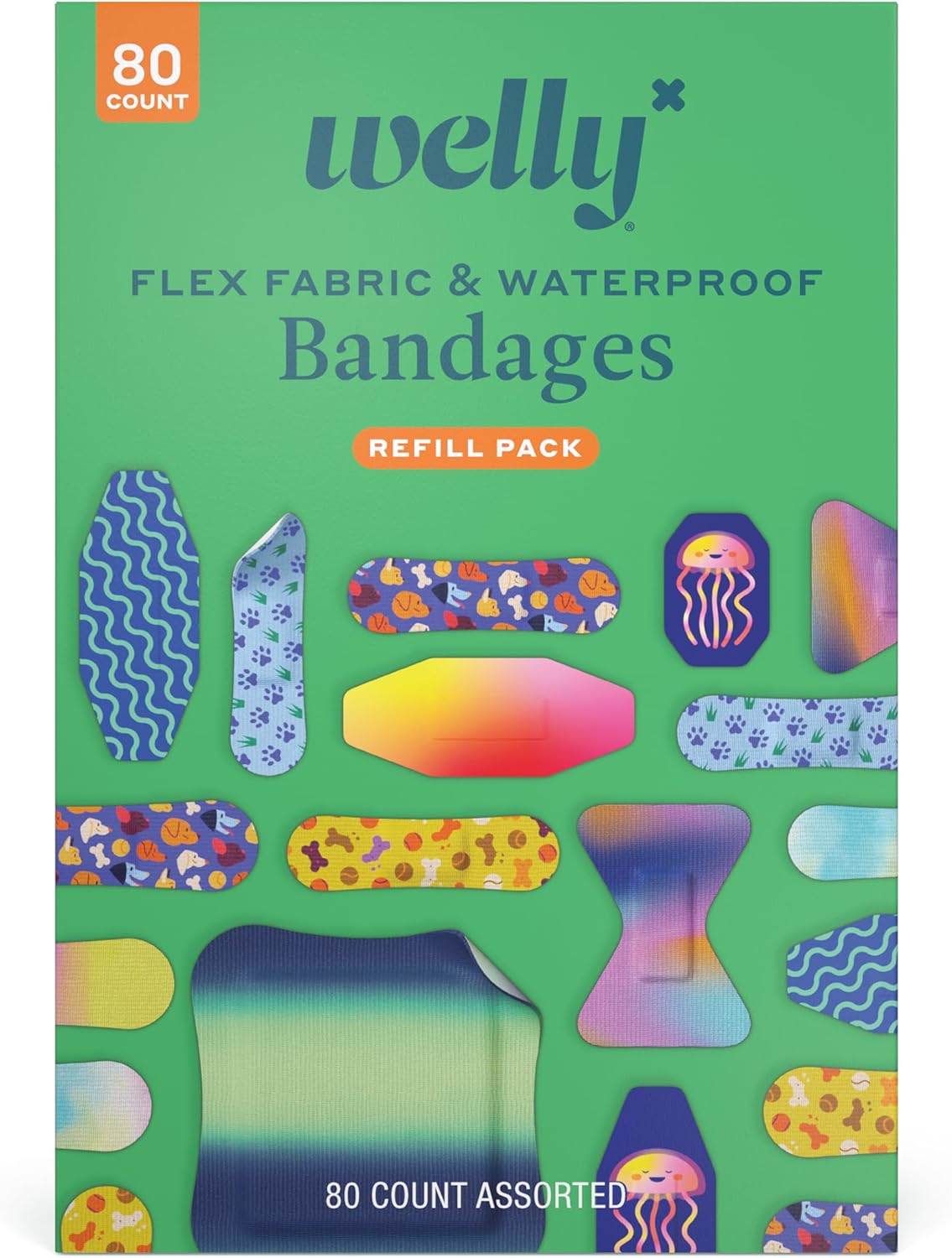 Welly Bandage Family Pack | Adhesive Flexible Fabric & Waterproof Band