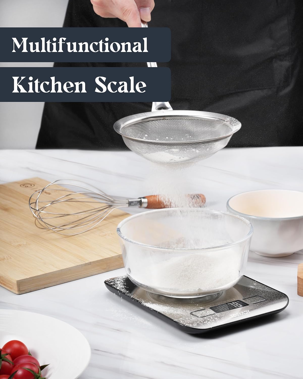 Food Scale, 11lb Digital Kitchen Scale with 6 Units LCD Display and Ta
