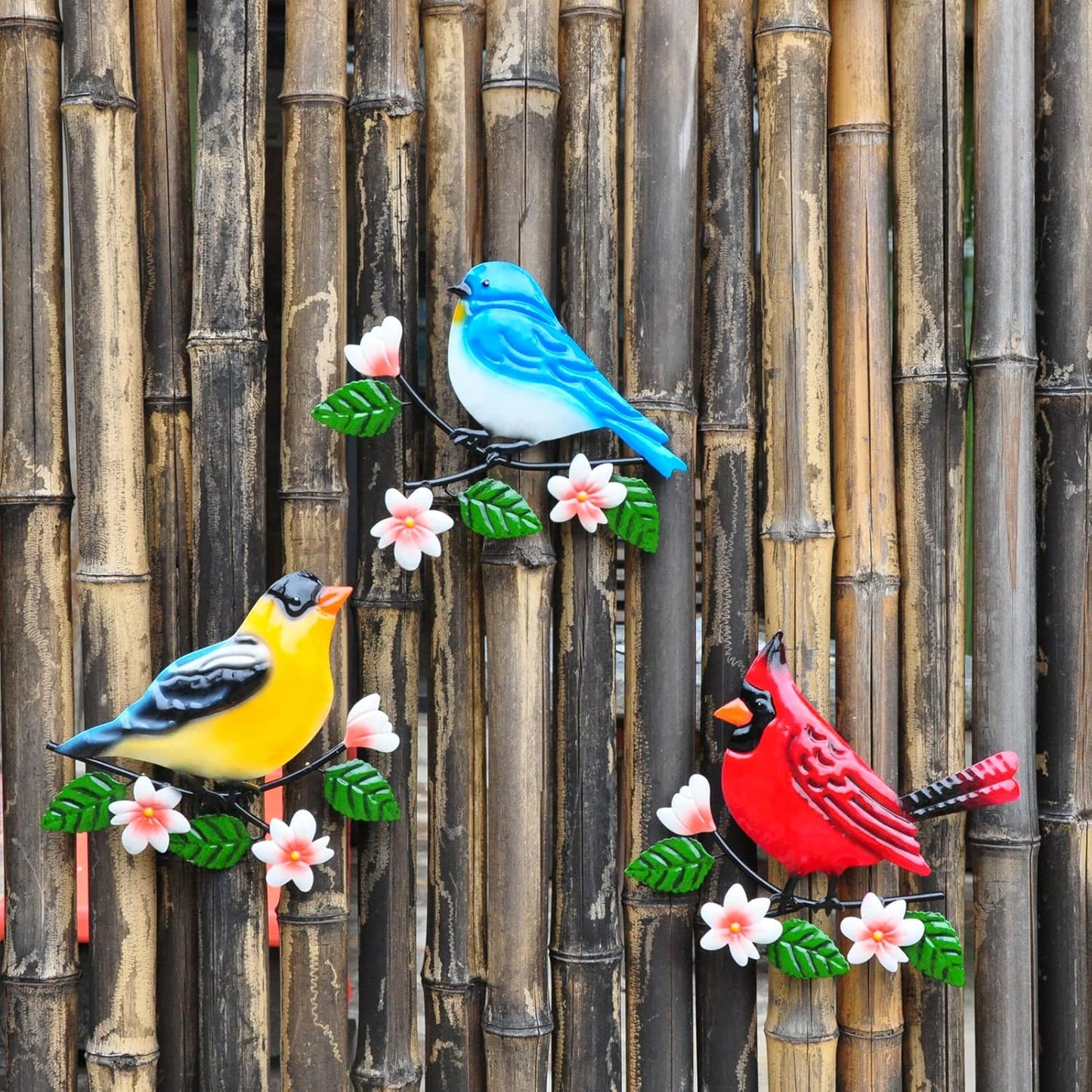 Metal Bird Wall Decor Bird Wall Art Metal Outdoor Wall Art Suitable for Garden Art Clearance Outdoor Wall Decorations for Patio Set of 3