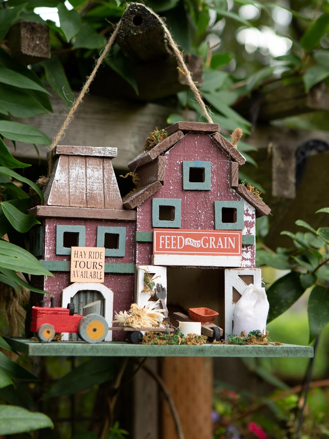 Gifts & Decor Country Farmstead Rustic Barnyard Wooden Bird House