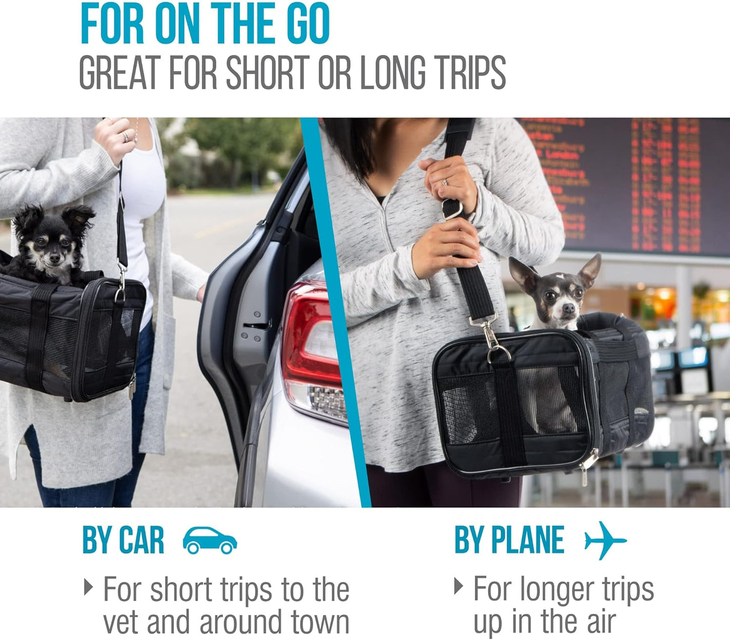 Sherpa Delta Airlines Travel Pet Carrier, Airline Approved & Guarantee