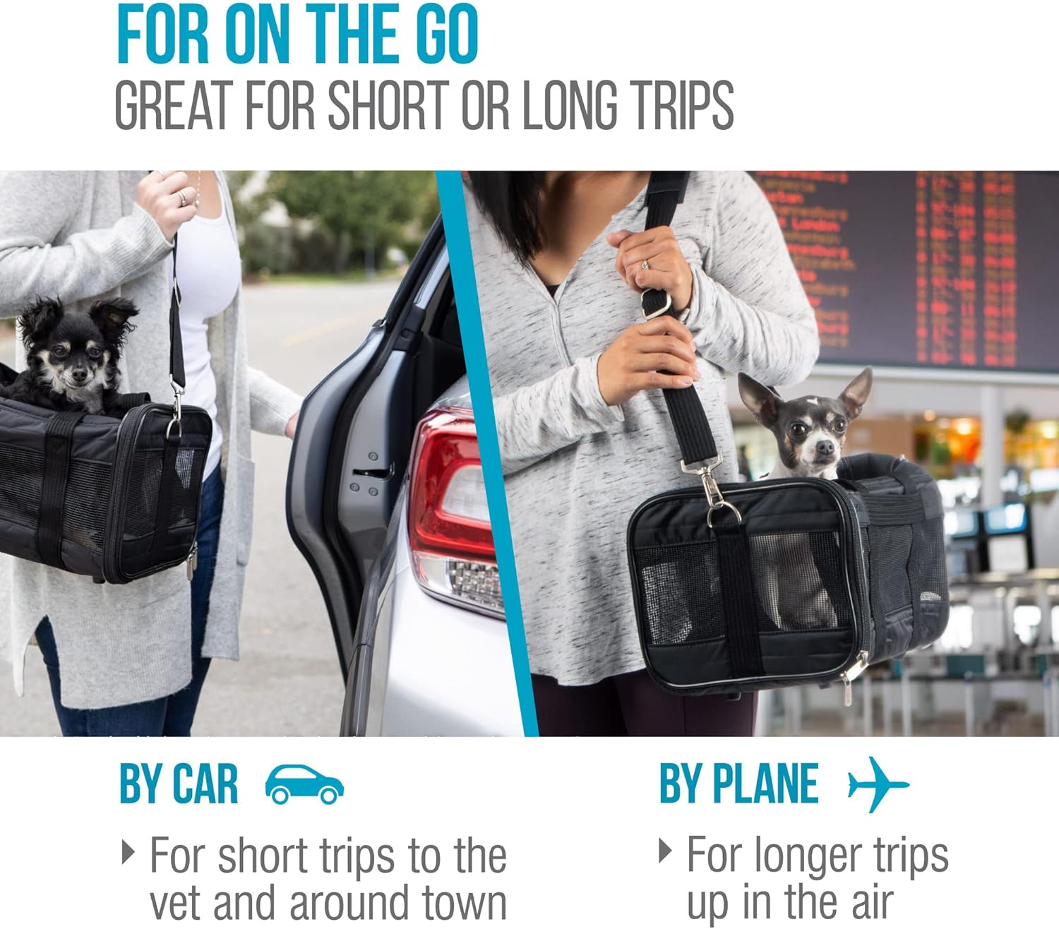 Sherpa Delta Airlines Travel Pet Carrier, Airline Approved & Guarantee
