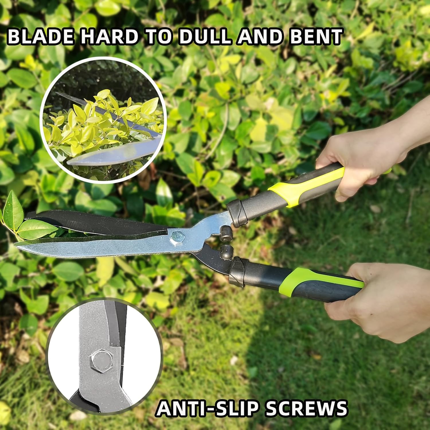 Hedge Clippers Shears Hedge Shears for Trimming Borders, Garden Tools 