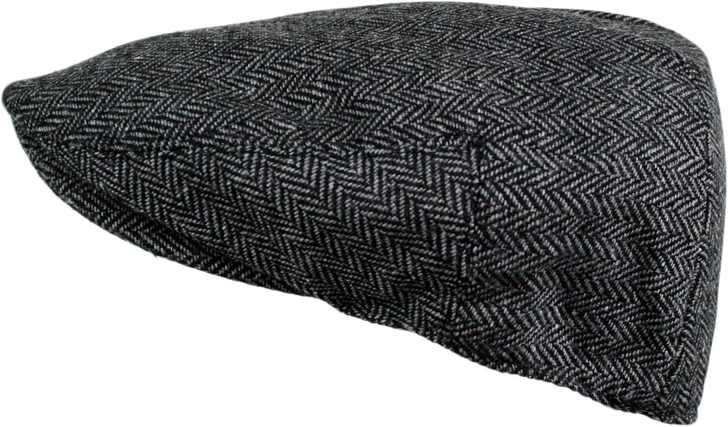 Wonderful Fashion Men's Classic Herringbone Tweed Wool Blend Newsboy I